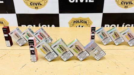 Polícia Civil de Vacaria apreende cigarros eletrônicos; Anvisa reforça proibição