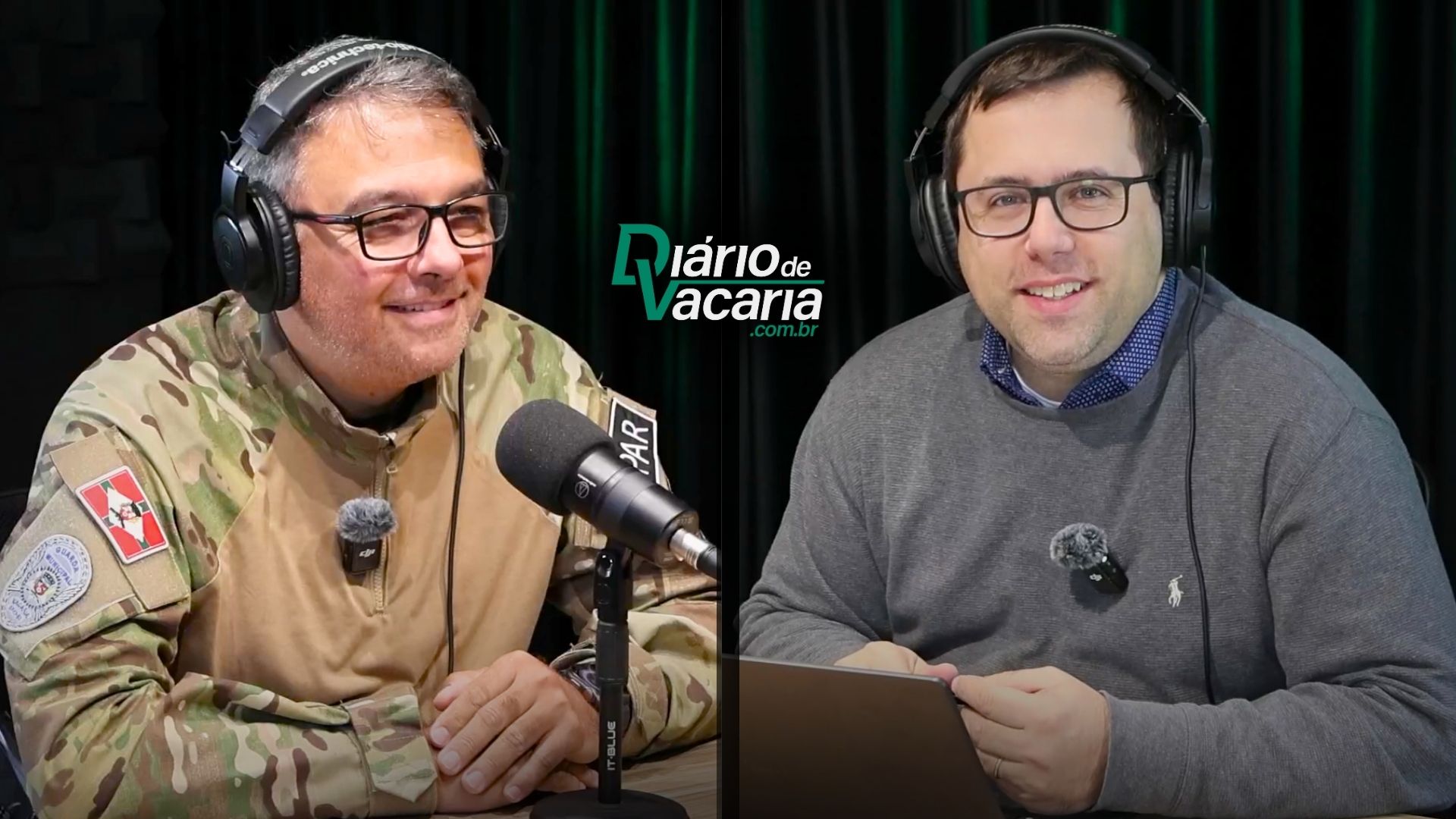 Chef da Guarda Municipal de Vacaria Luciano fala no Podcast do JDV