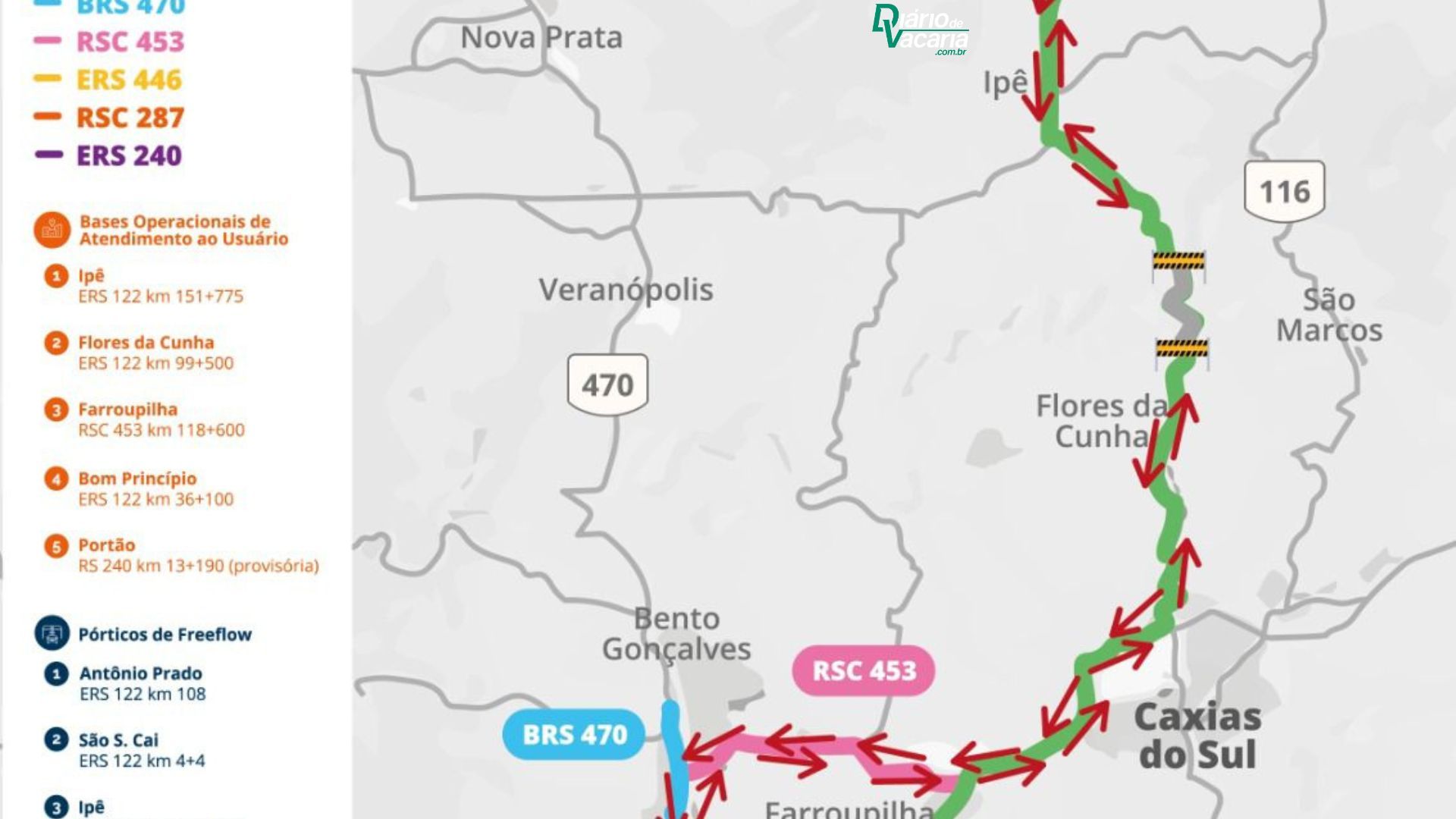 Mapa Atualizado CSG Diario de Vacaria