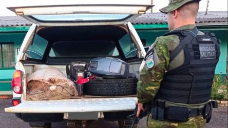 Patram e 10°BPM agem contra pesca ilegal em Vacaria