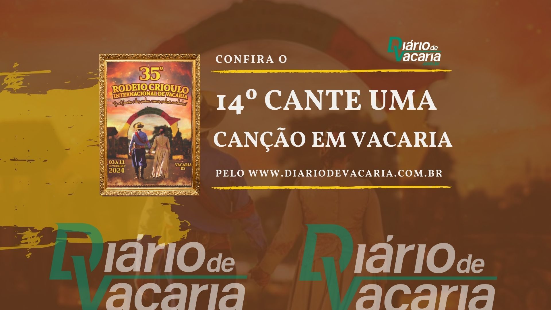 Acompanhe a programação completa da campeira do 35º Rodeio Crioulo Internacional de Vacaria.