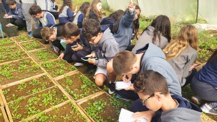 Estudantes exploram espaços ambientais em Vacaria