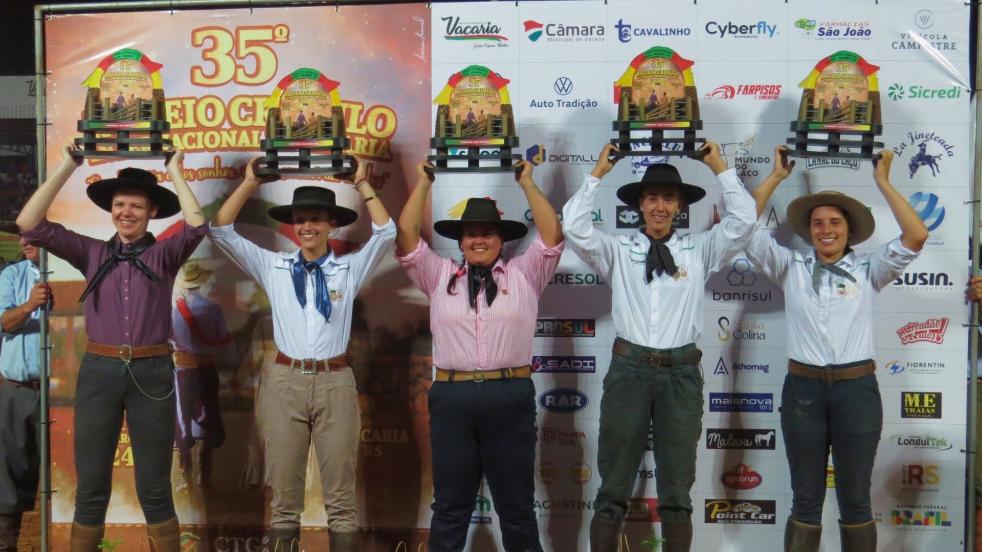 Campeões Laço Seleção de Estado Feminino e Masculino