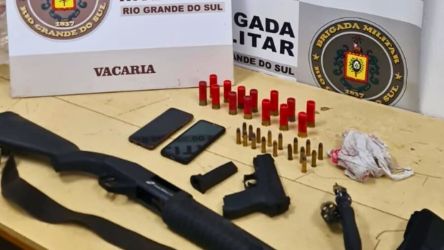 Homem e mulher são presos por posse irregular de arma de fogo em Campestre da Serra