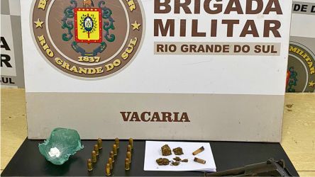 Brigada Militar prende homem por porte ilegal de arma em Vacaria