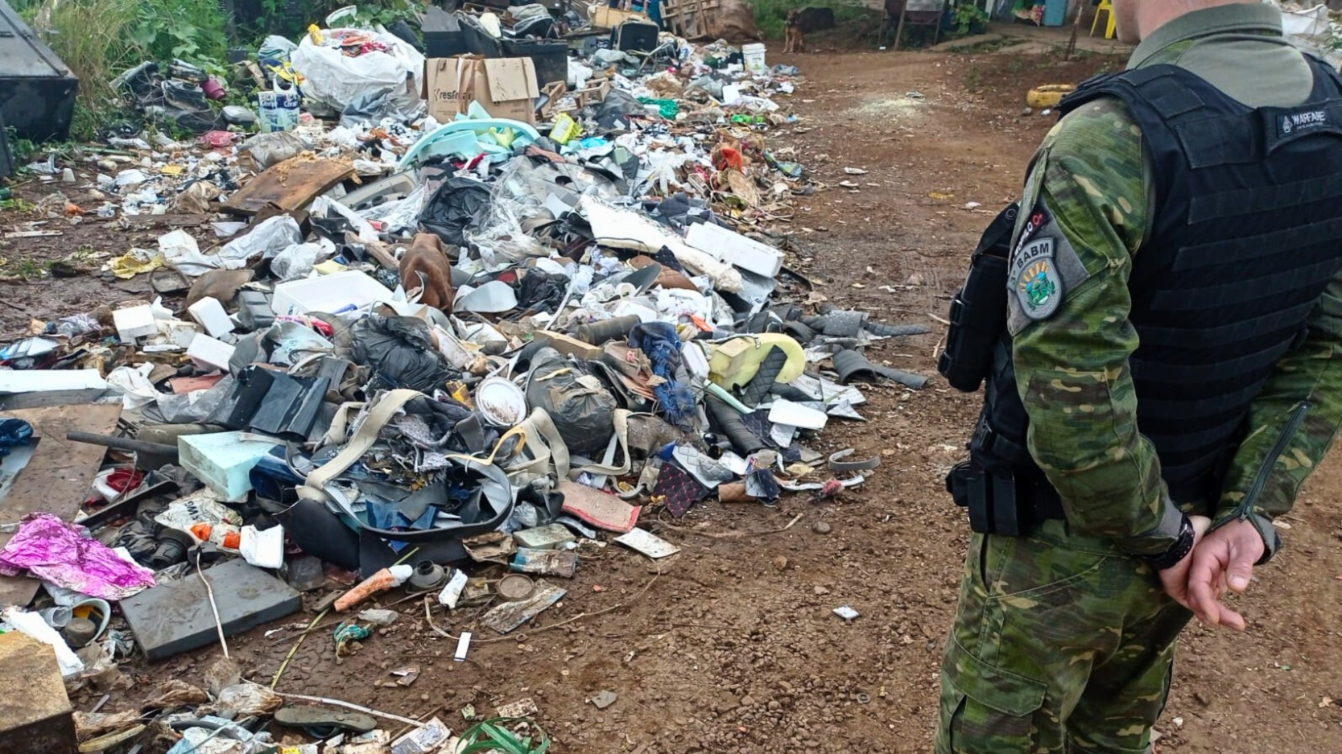 PATRAM identifica poluição ambiental por resíduos sólidos em Vacaria