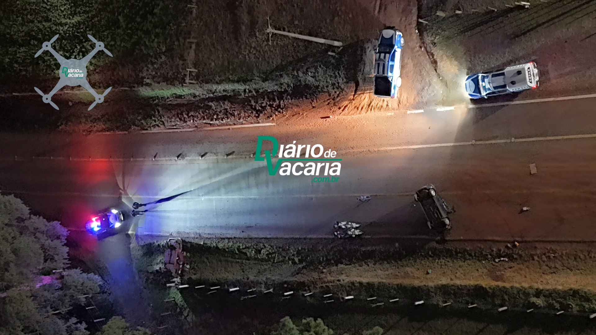Acidente em frente ao cemit&eacute;rio S&atilde;o Francisco
