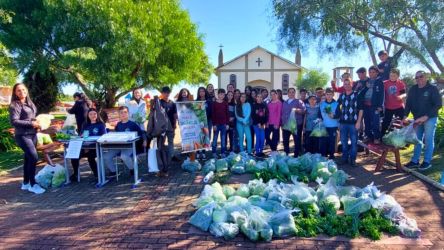 Alunos de Pinhal da Serra realizam atividades práticas sobre agricultura
